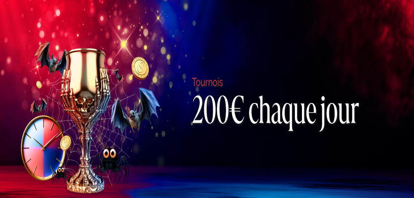 200€ à gagner sur le nouveau tournoi Halloween de Casino Elite