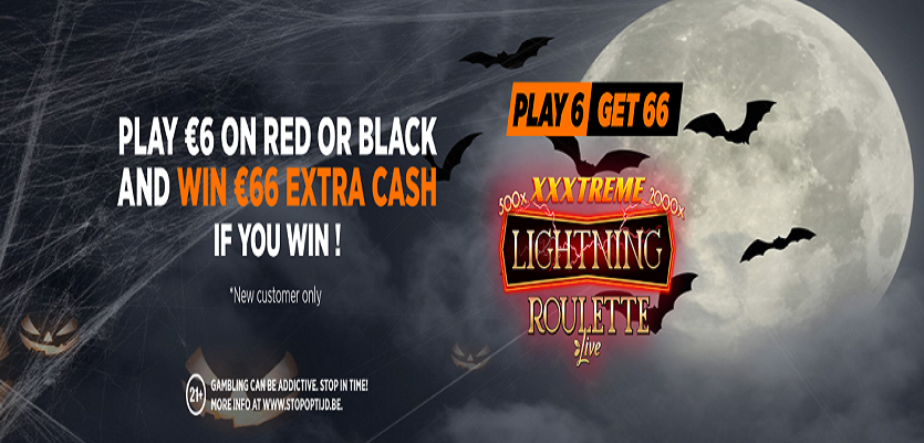 Décrochez 66€ d'Extra Cash sur la XXXtreme Lightning Roulette de Ladbrokes!